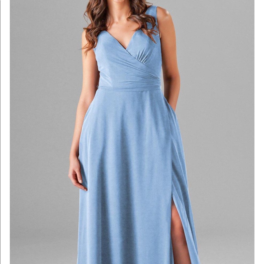 Floor length bridesmaid dress